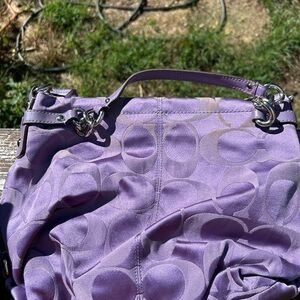 Coach Lavender Bag with Silver Details